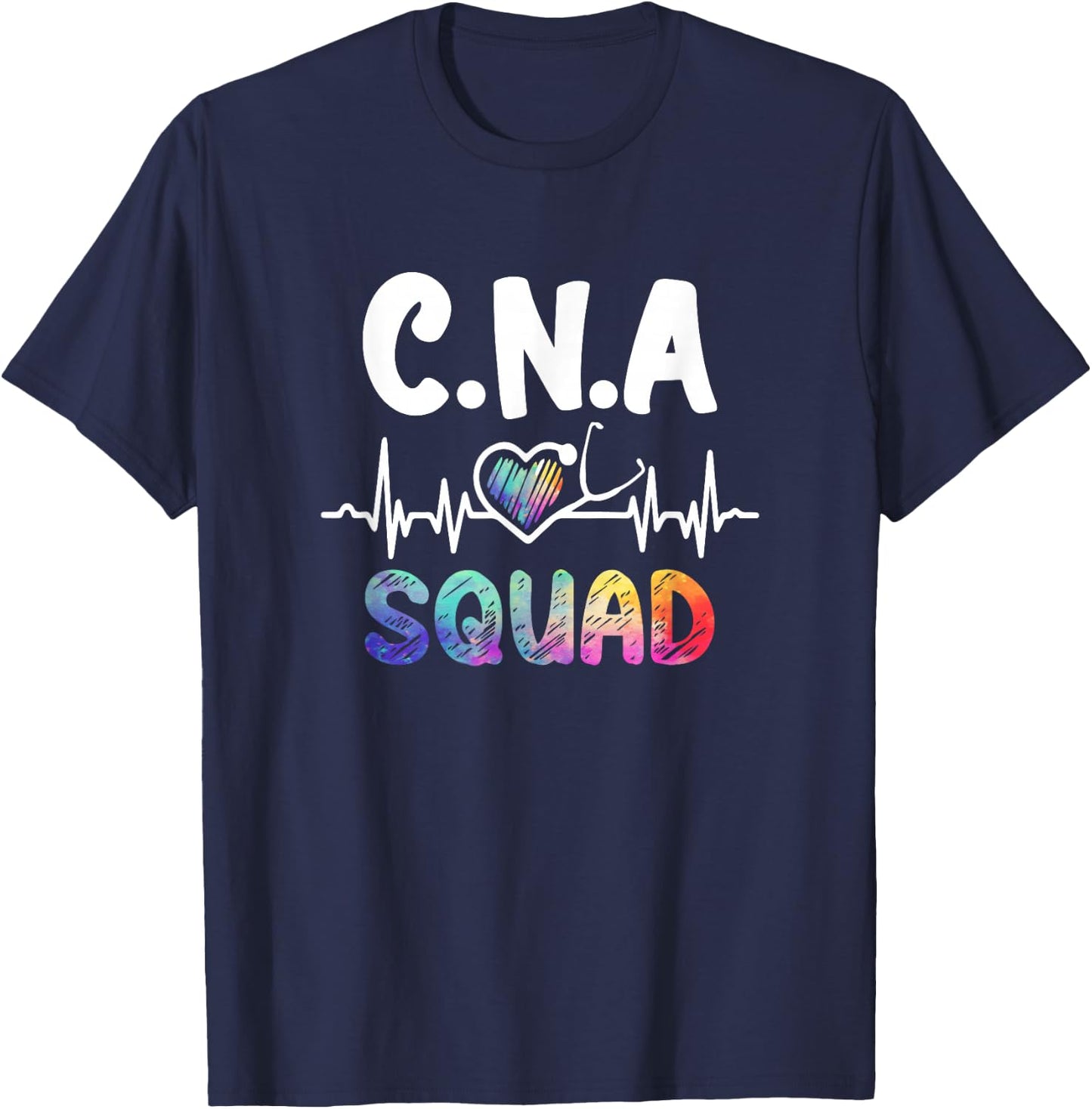 C.N.A Squad Certified Nursing Assistant Nurse Practitioner T-Shirt - T-Shirt | Navy