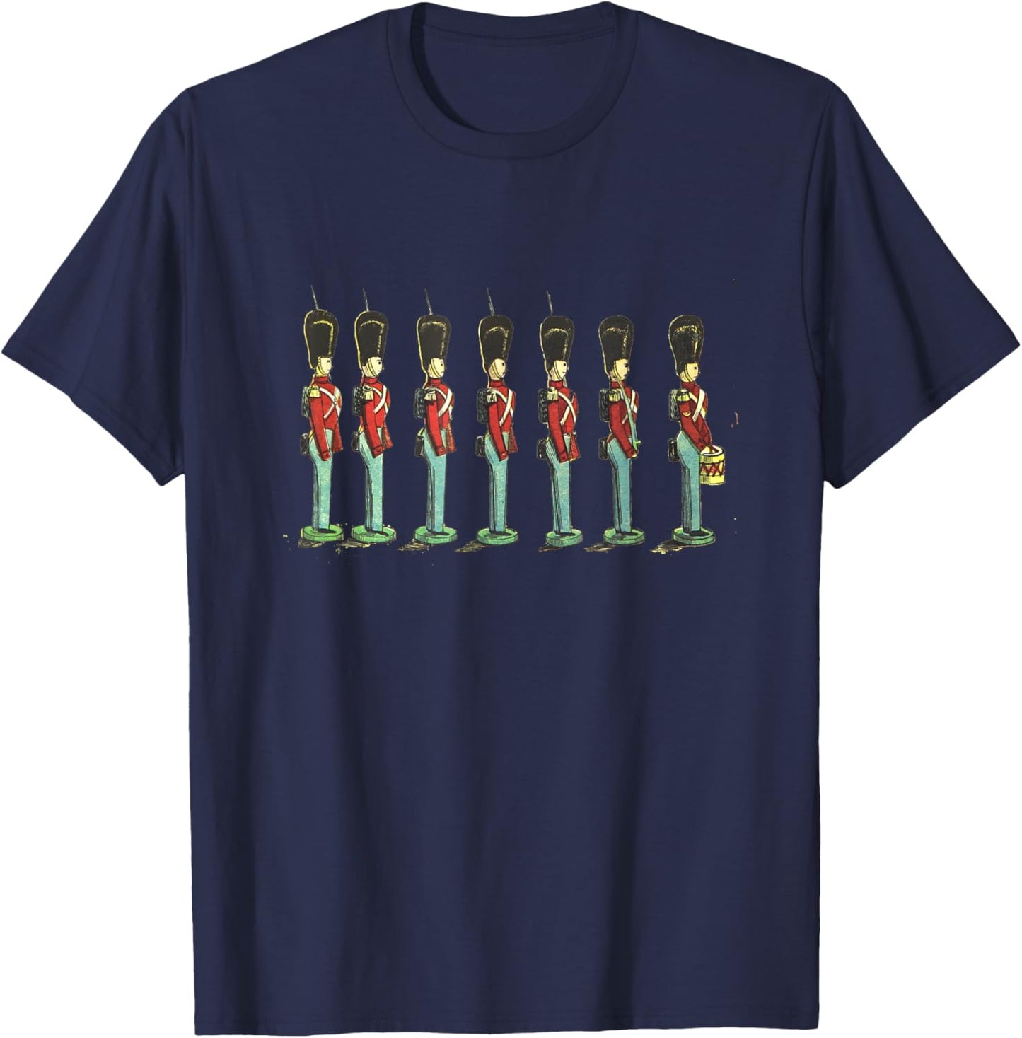 Toy Tin Soldiers Nutcracker Marching Vintage T-Shirt - T-Shirt | Navy