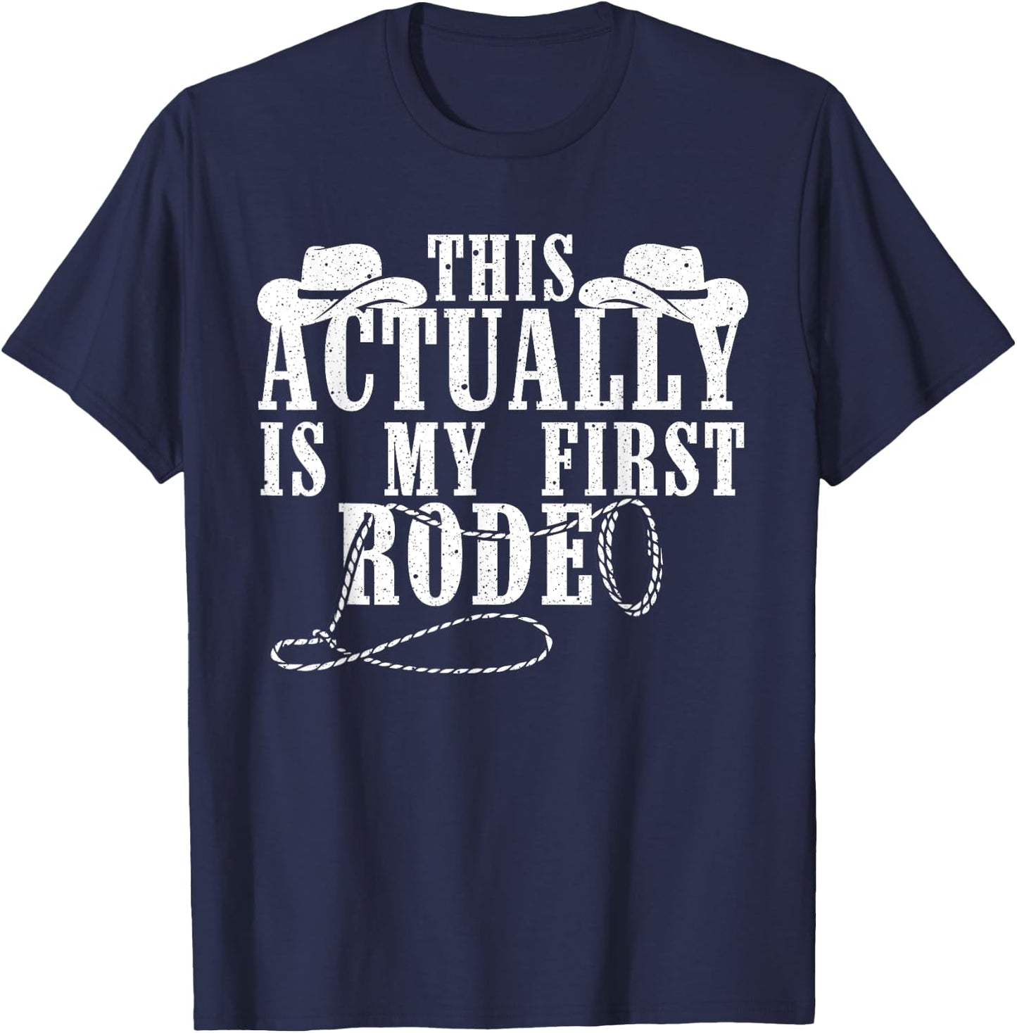 Funny Cowboy Women Rodeo Western Horseback Racing T-Shirt - T-Shirt | Navy