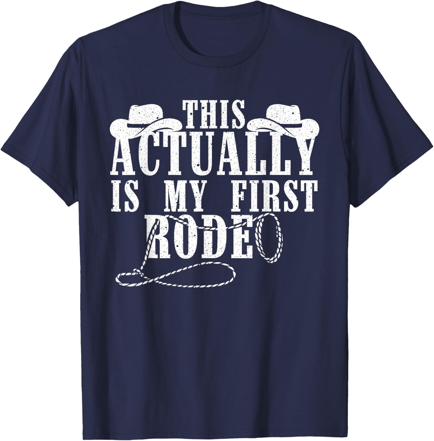 Funny Cowboy Women Rodeo Western Horseback Racing T-Shirt - T-Shirt | Navy