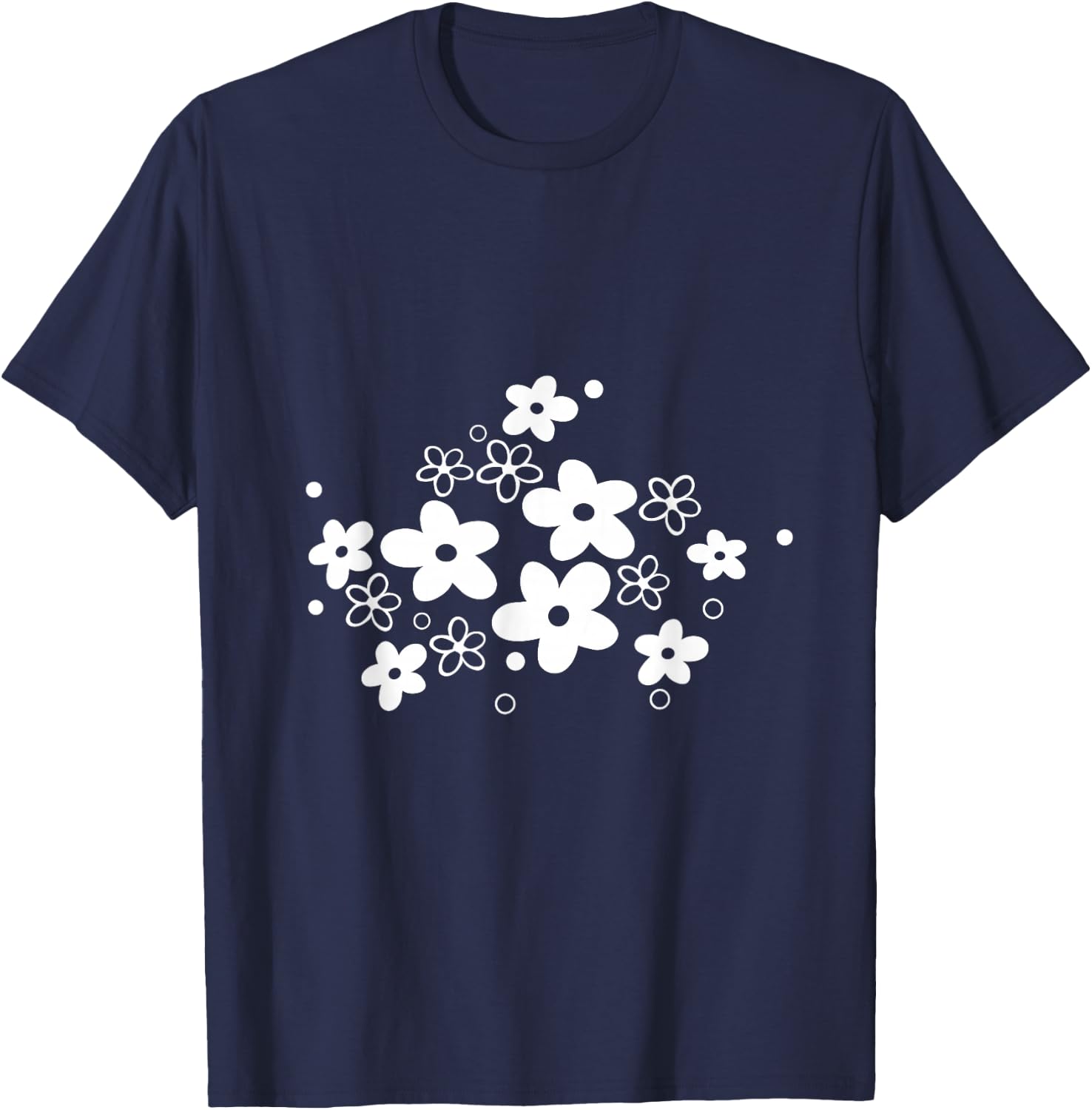 Vintage Pyrex Spring Blossom, Retro Kitchen T-Shirt - T-Shirt | Navy