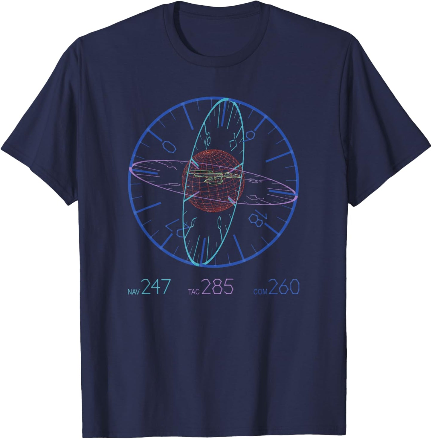 Star Trek Navigation Controls T-Shirt - T-Shirt | Navy