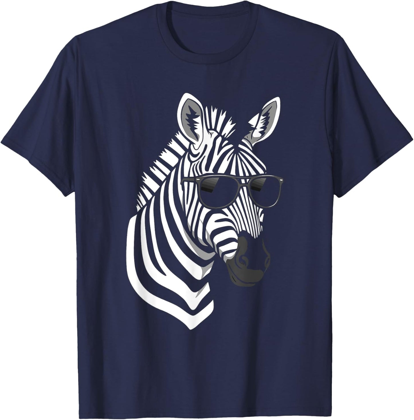 Funny Zebra Shirt women Boys animal print Clothin Zebra T-Shirt - T-Shirt | Navy