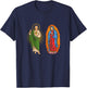 Virgen de Guadalupe con San Judas Tadeo T-Shirt - T-Shirt | Navy