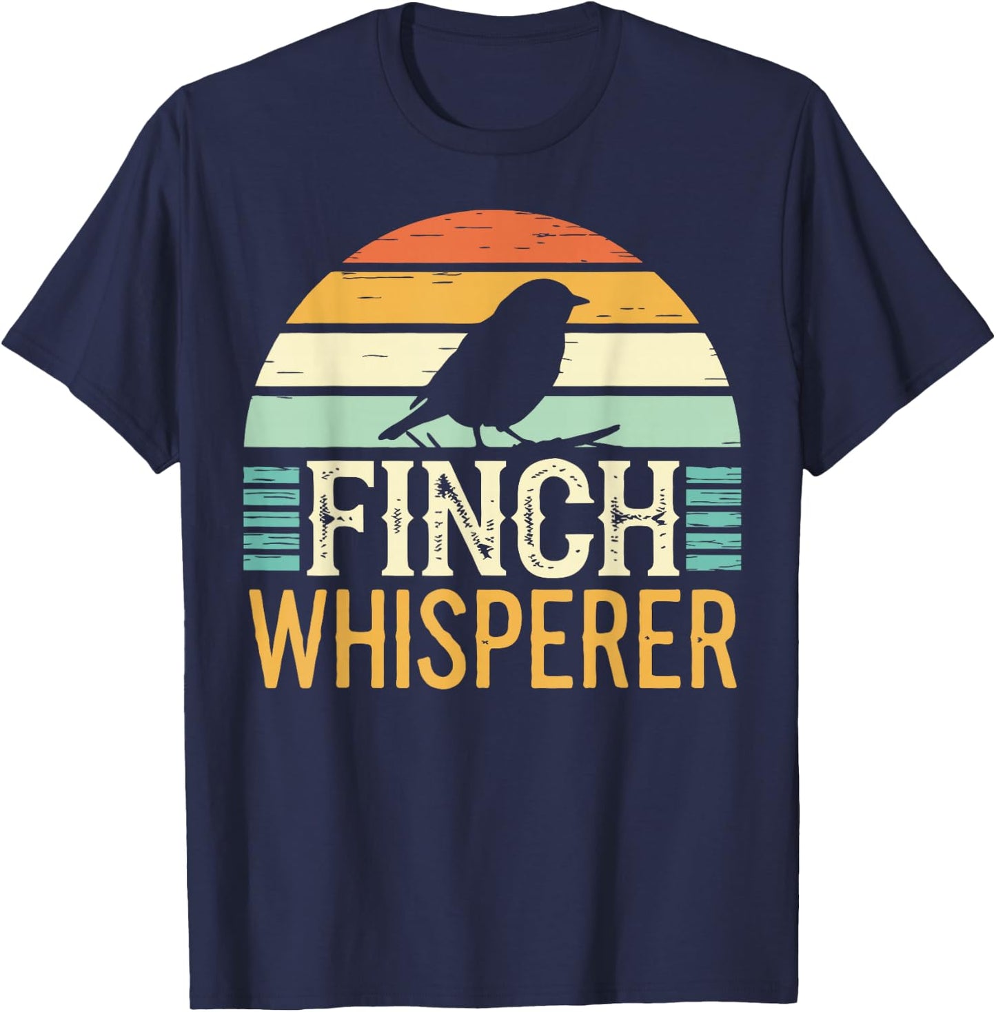 Finch Whisperer Funny Finch T-Shirt - T-Shirt | Navy