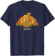 Minecraft Vanilla Camel's Chilling In The Desert Portrait T-Shirt - T-Shirt | Navy