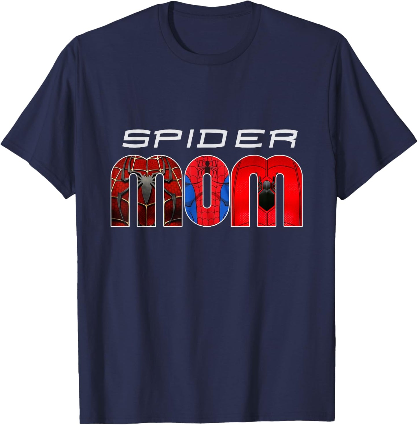 Woman Spider Mom Mother's Day Matching Family Birthday T-Shirt - T-Shirt | Navy