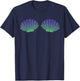Mermaid Halloween Costume Sea Shells Bra Girls T-Shirt - T-Shirt | Navy