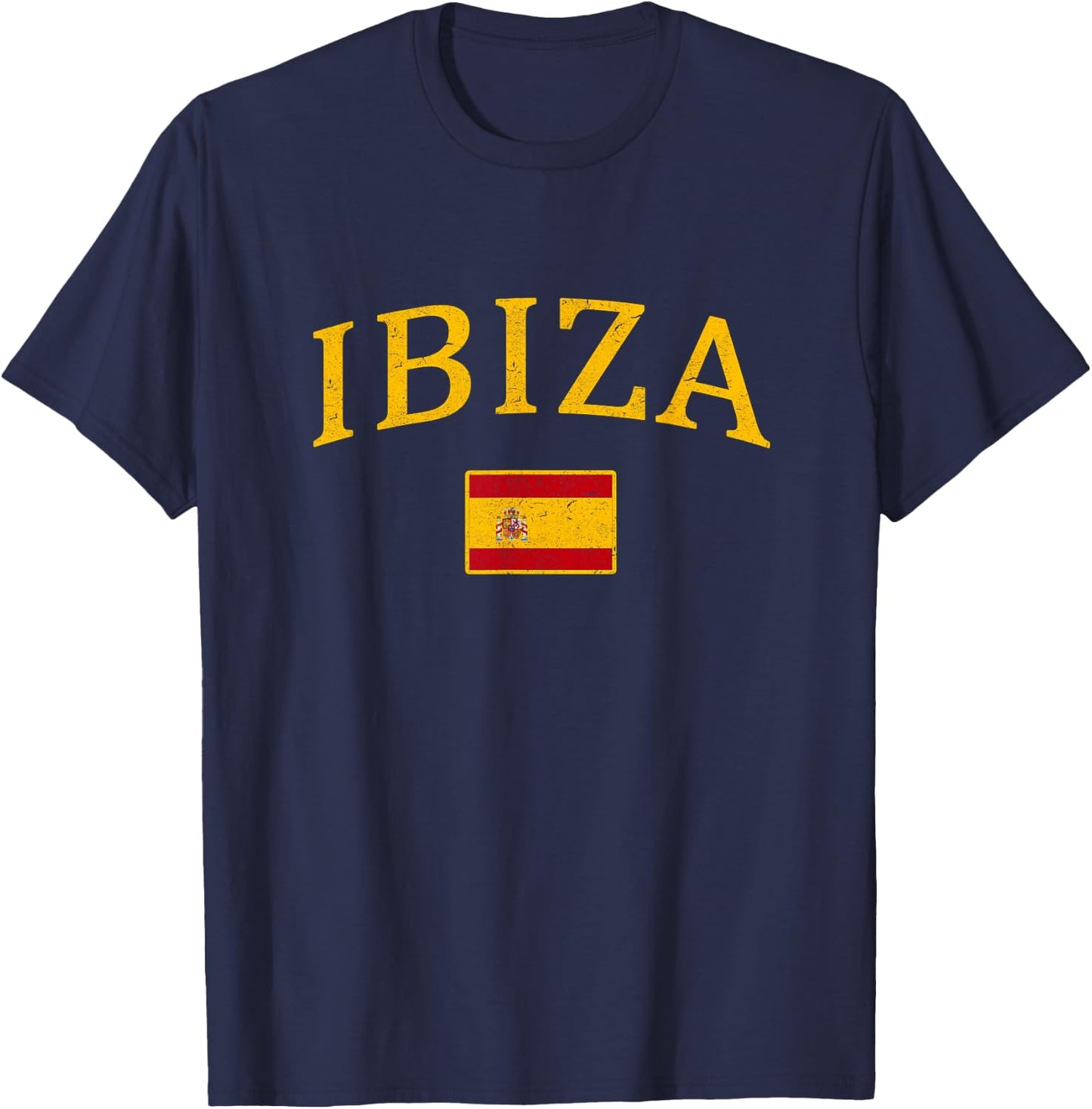 Ibiza Spain Spanish Flag Espana Tourist Souvenir T-Shirt - T-Shirt | Navy