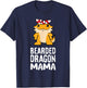 Bearded Dragon Mama Reptile Cute Bearded Dragon Mom T-Shirt - T-Shirt | Navy