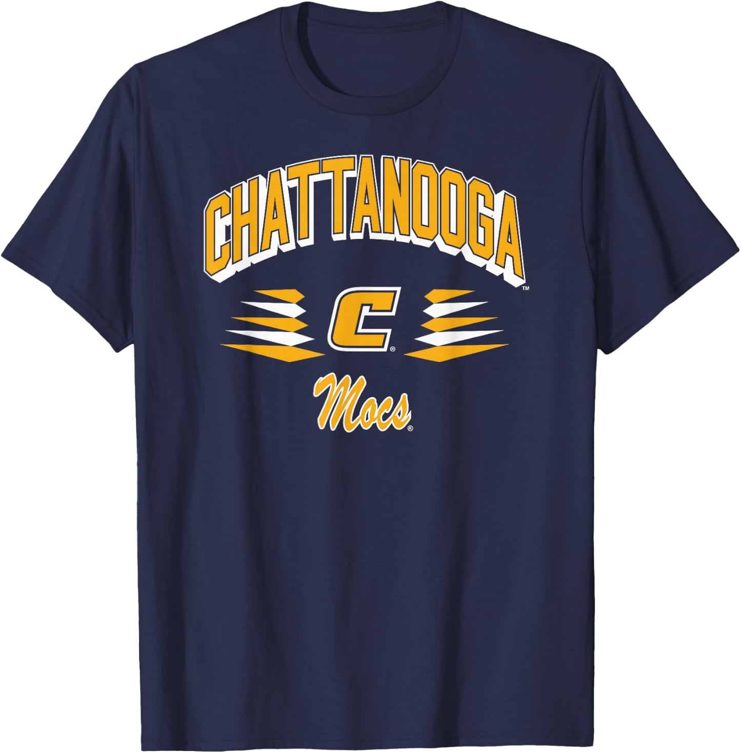 Chattanooga Mocs Retro Diamond Navy Officially Licensed T-Shirt - T-Shirt | Navy