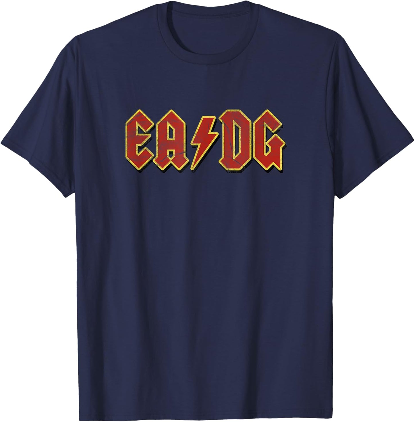 Funny Bassist | E A D G Bass Strings Satire Shirt T-Shirt - T-Shirt | Navy