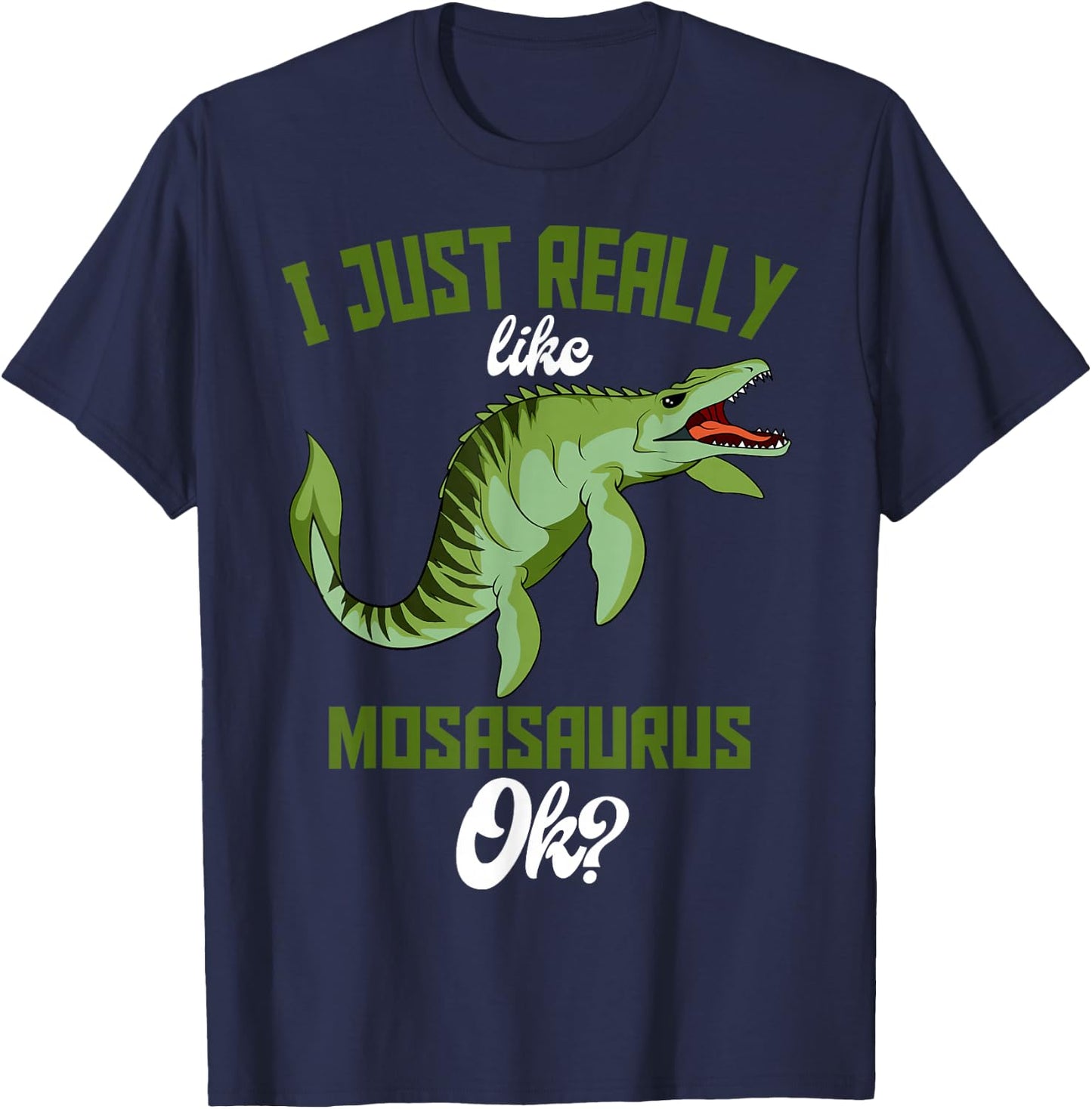 Mosasaurus Prehistoric Aquatic Dinosaur Paleontologist T-Shirt - T-Shirt | Navy