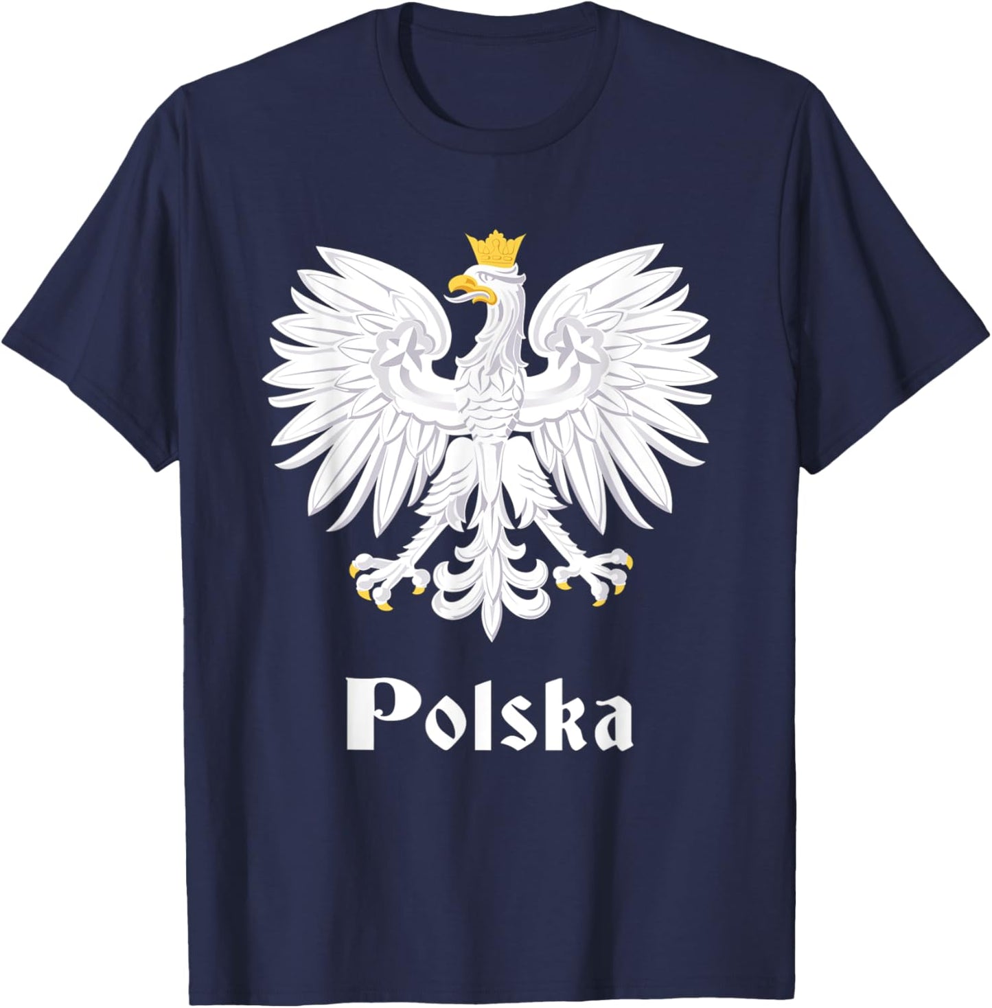 Polish Eagle Poland Coat of Arms Polska T-Shirt - T-Shirt | Navy