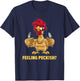 Feeling Peckish Chicken T-Shirt - T-Shirt | Navy