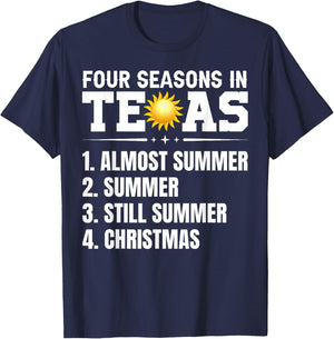 Four Season in Texas Independence Day March 2 1836 Texan T-Shirt - T-Shirt | Navy