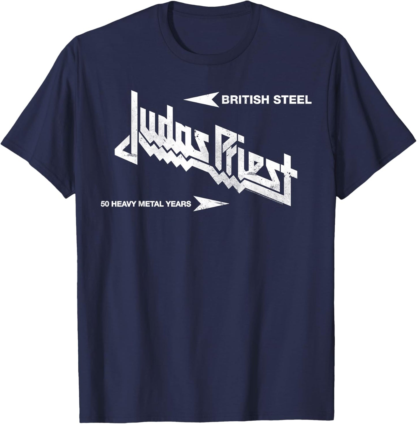 Judas Priest British Steel Olive , Green, s T-Shirt - T-Shirt | Navy