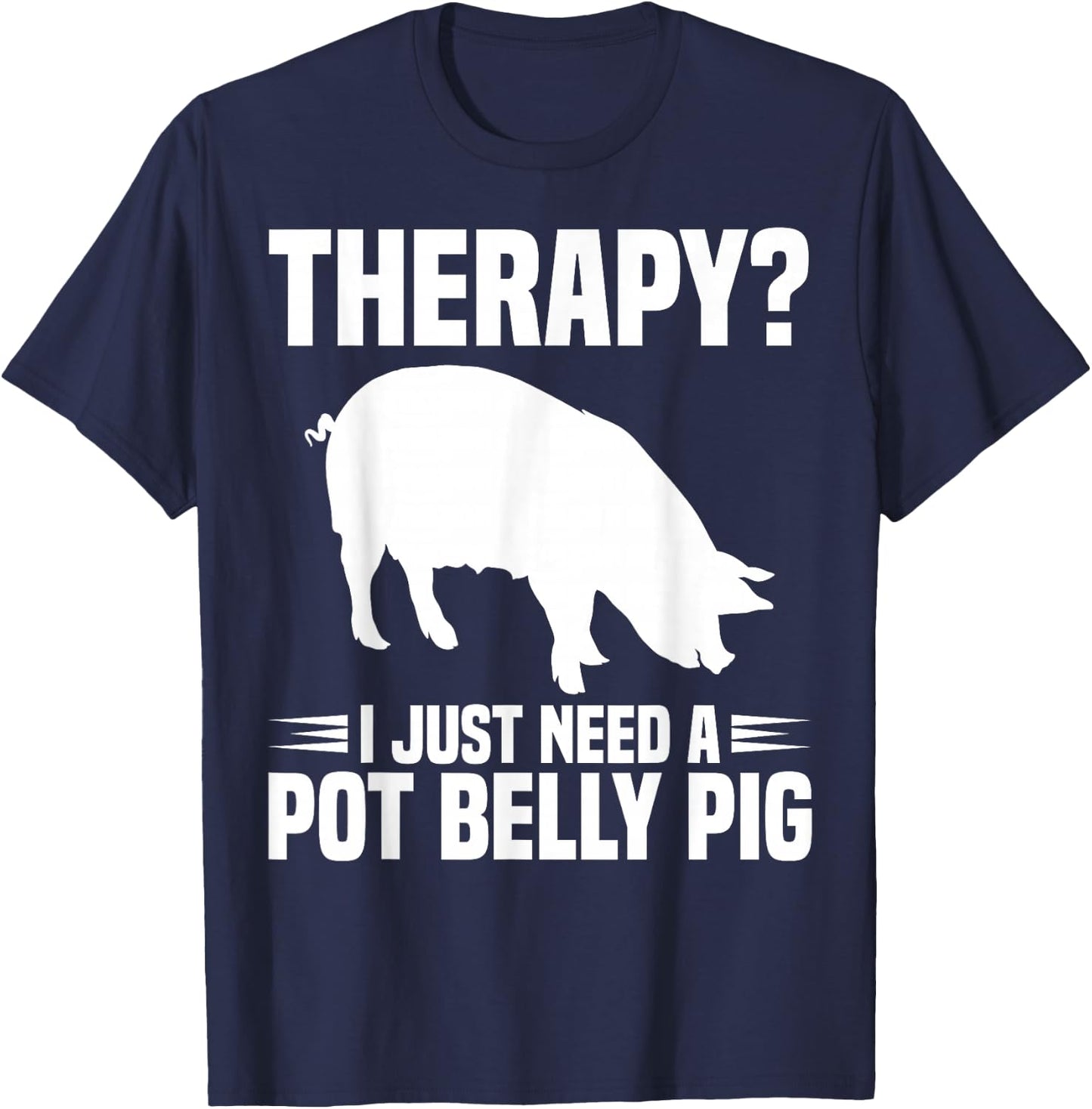 Pot Belly Pig Owner Food Toys Supplies Pot Belly Pig Mom T-Shirt - T-Shirt | Navy