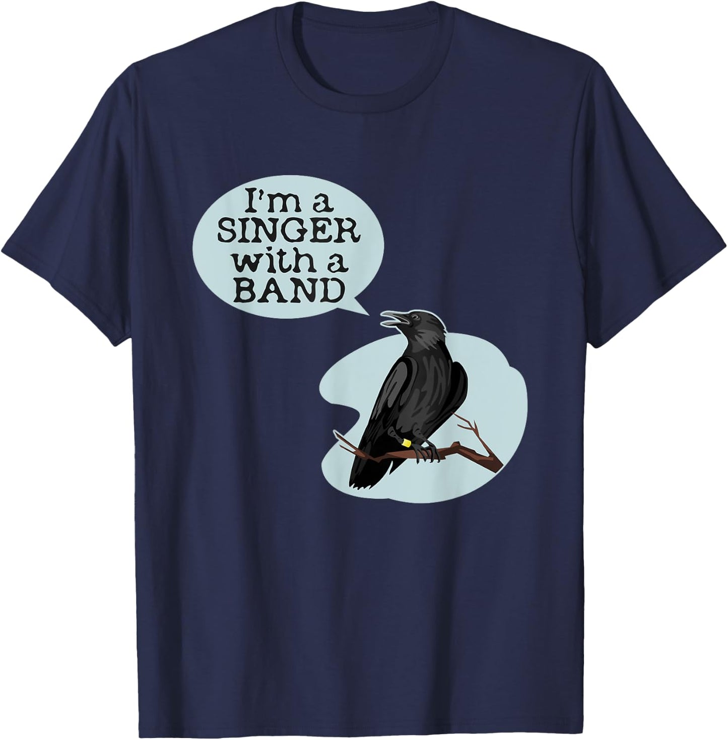 Funny Bird Banding Ringing Singer With a Band Bander Gift T-Shirt - T-Shirt | Navy