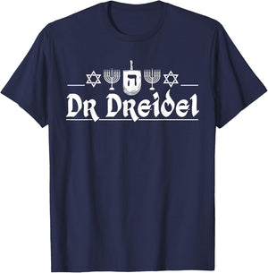 Dr Dreidel Funny Hanukkah Gift T-Shirt - T-Shirt | Navy