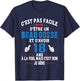 Beau Gosse Humour Original Birthday Gift Boy 18 Years Old , Black, S T-Shirt - T-Shirt | Navy