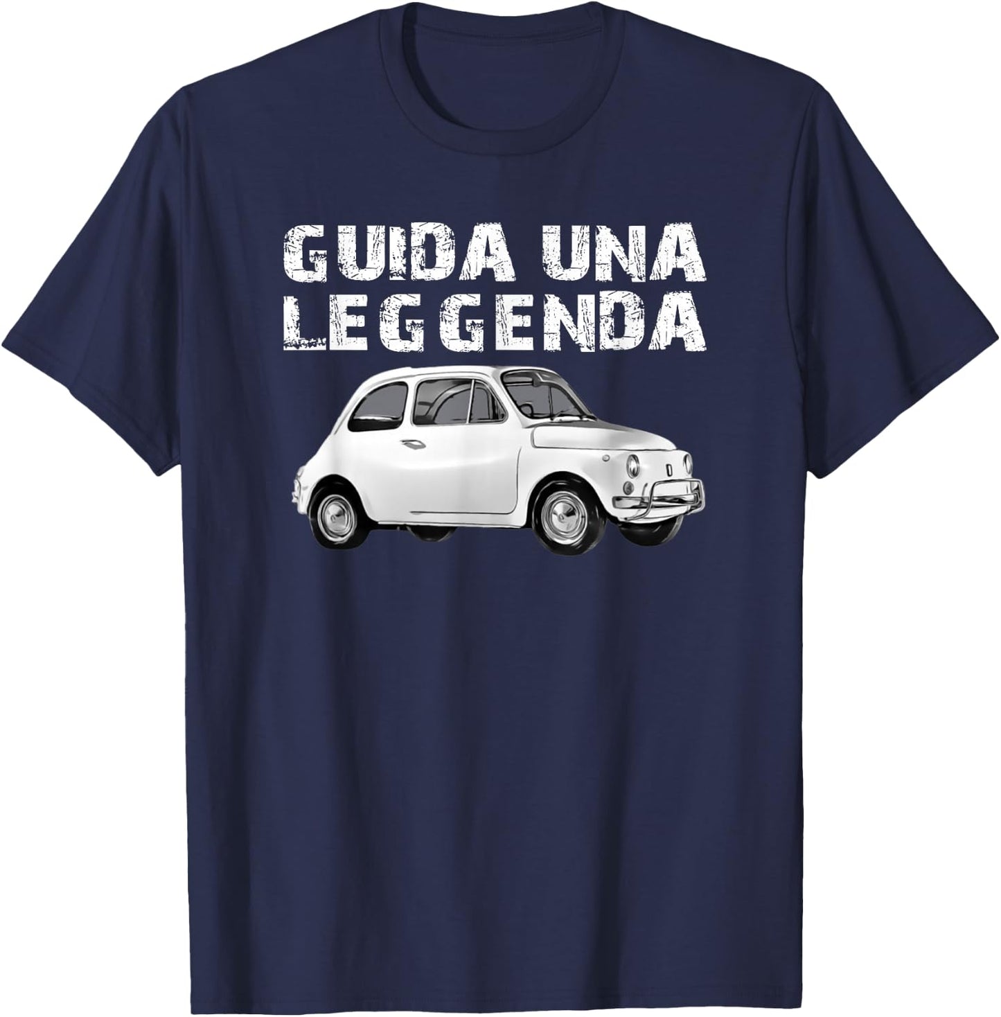 FIAT 500 , Black, S T-Shirt - T-Shirt | Navy