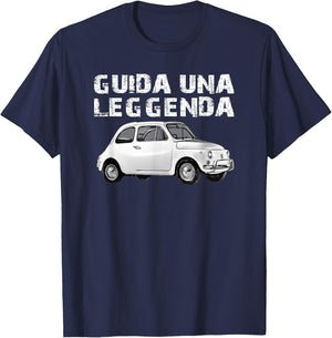 FIAT 500 , Black, S T-Shirt - T-Shirt | Navy