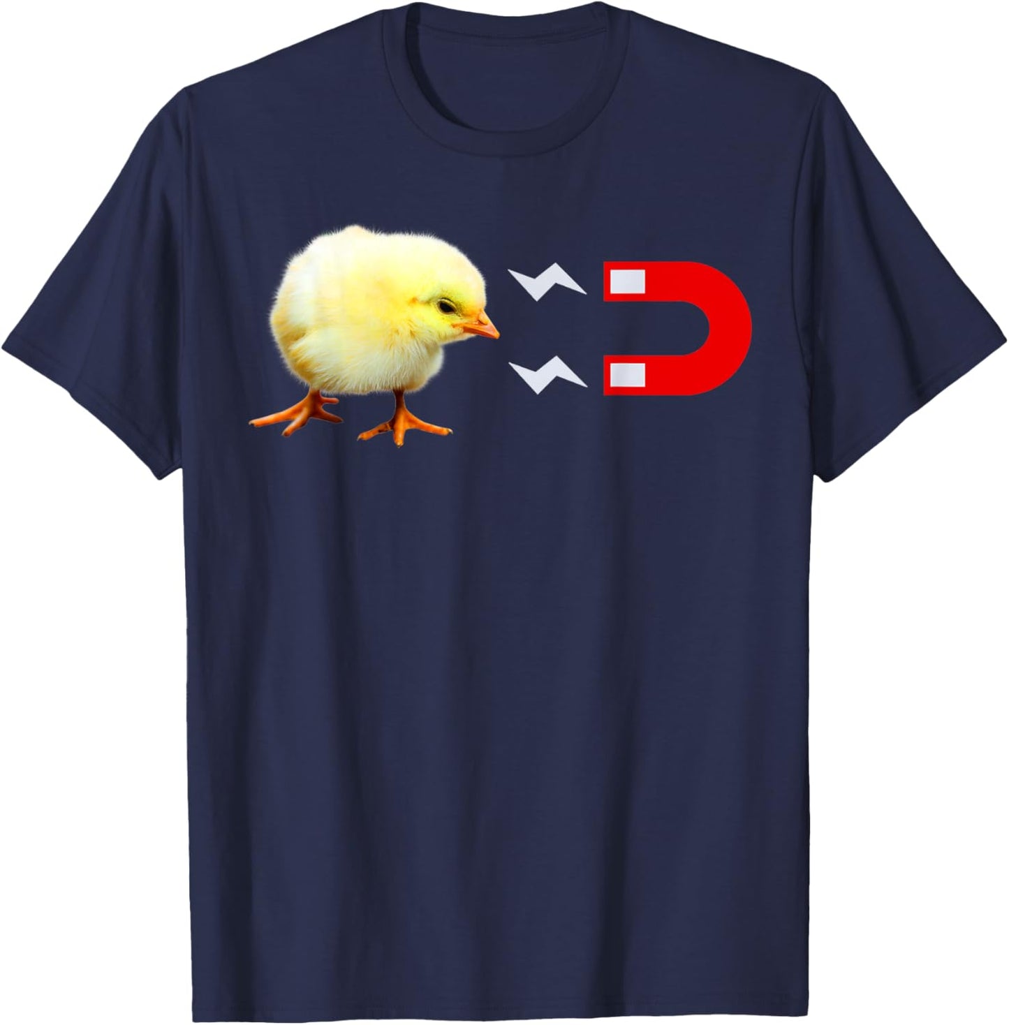 Chick Magnet, Baby Chicken Men's Funny Shirt T-Shirt - T-Shirt | Navy