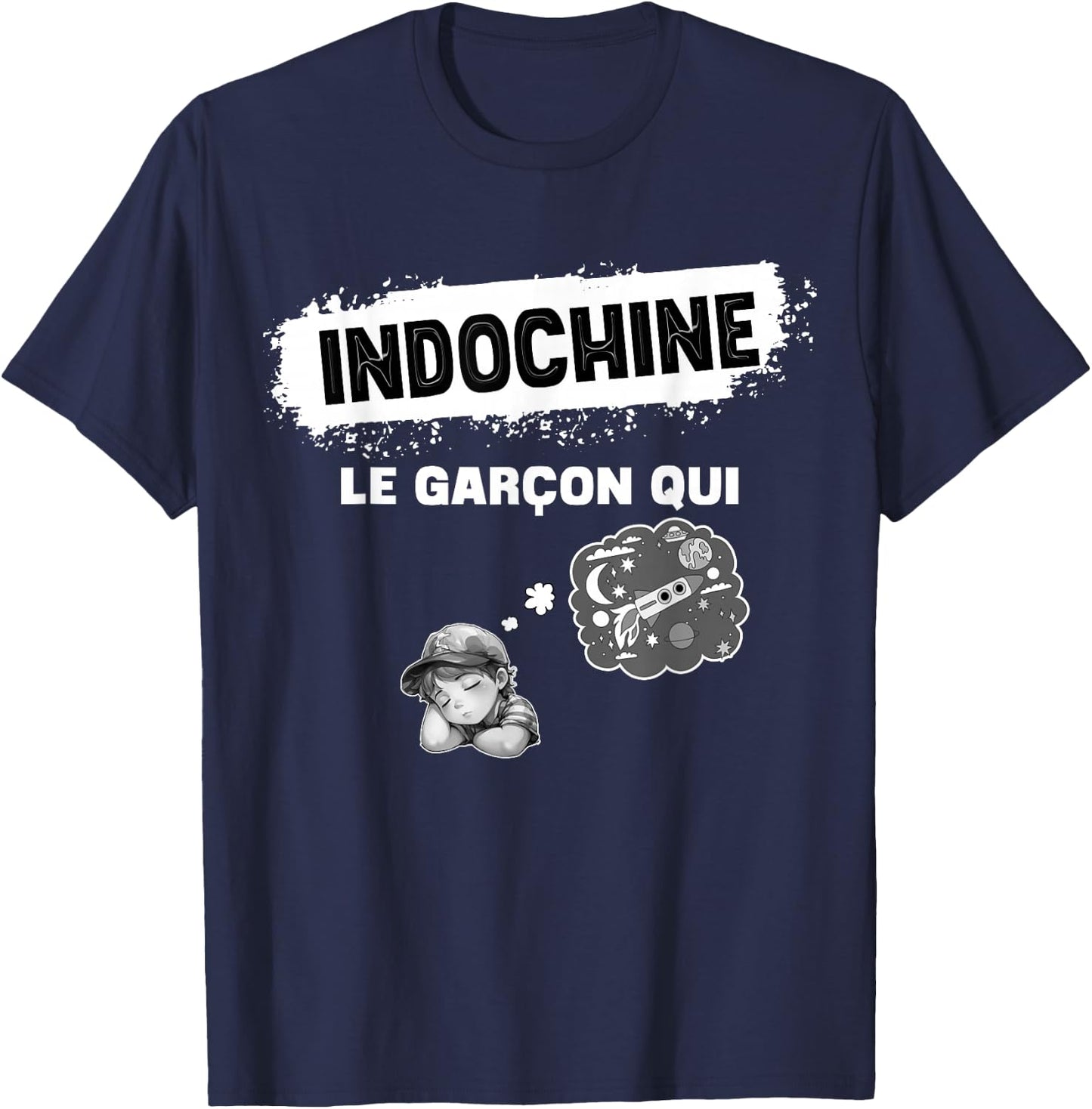 Indochina Boy Women And Child Son Girl , Black, S T-Shirt - T-Shirt | Navy