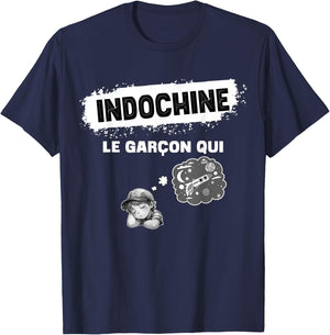 Indochina Boy Women And Child Son Girl , Black, S T-Shirt - T-Shirt | Navy