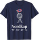 Nordkap Coordinates , black T-Shirt - T-Shirt | Navy