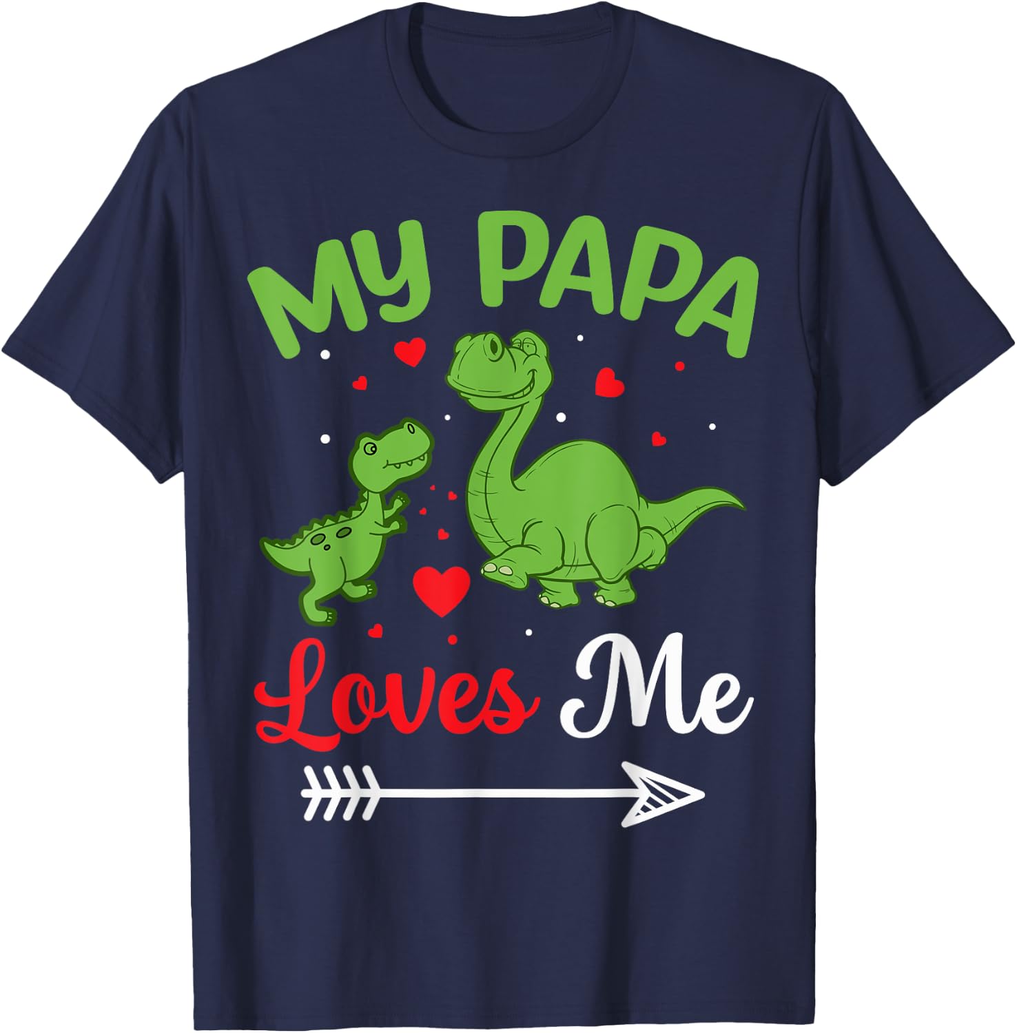 My Papa Loves Me T-Shirt - T-Shirt | Navy