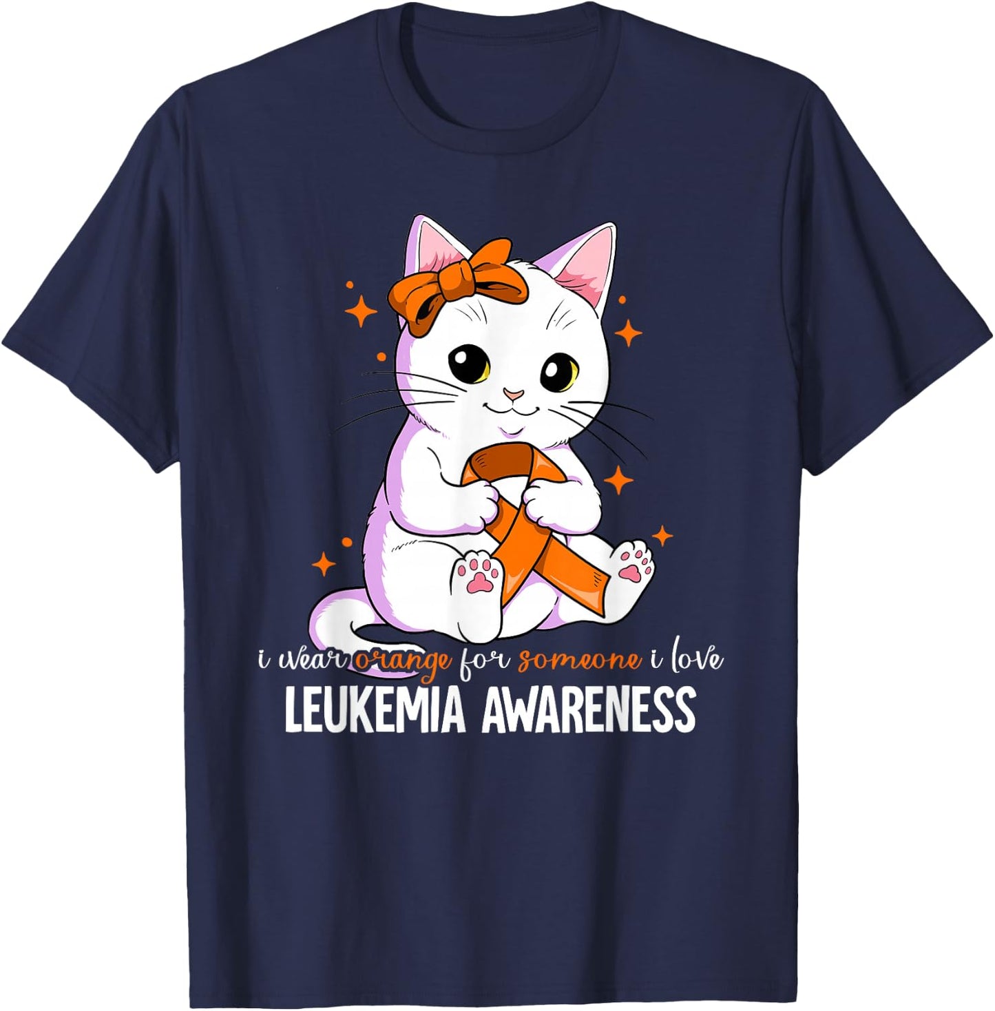 Leukemia Awareness T-Shirt - T-Shirt | Navy