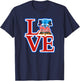 Philadelphia City of Brotherly Love Park Philly Liberty Bell T-Shirt - T-Shirt | Navy