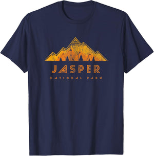 Jasper National Park Retro T-Shirt - T-Shirt | Navy