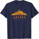Jasper National Park Retro T-Shirt - T-Shirt | Navy
