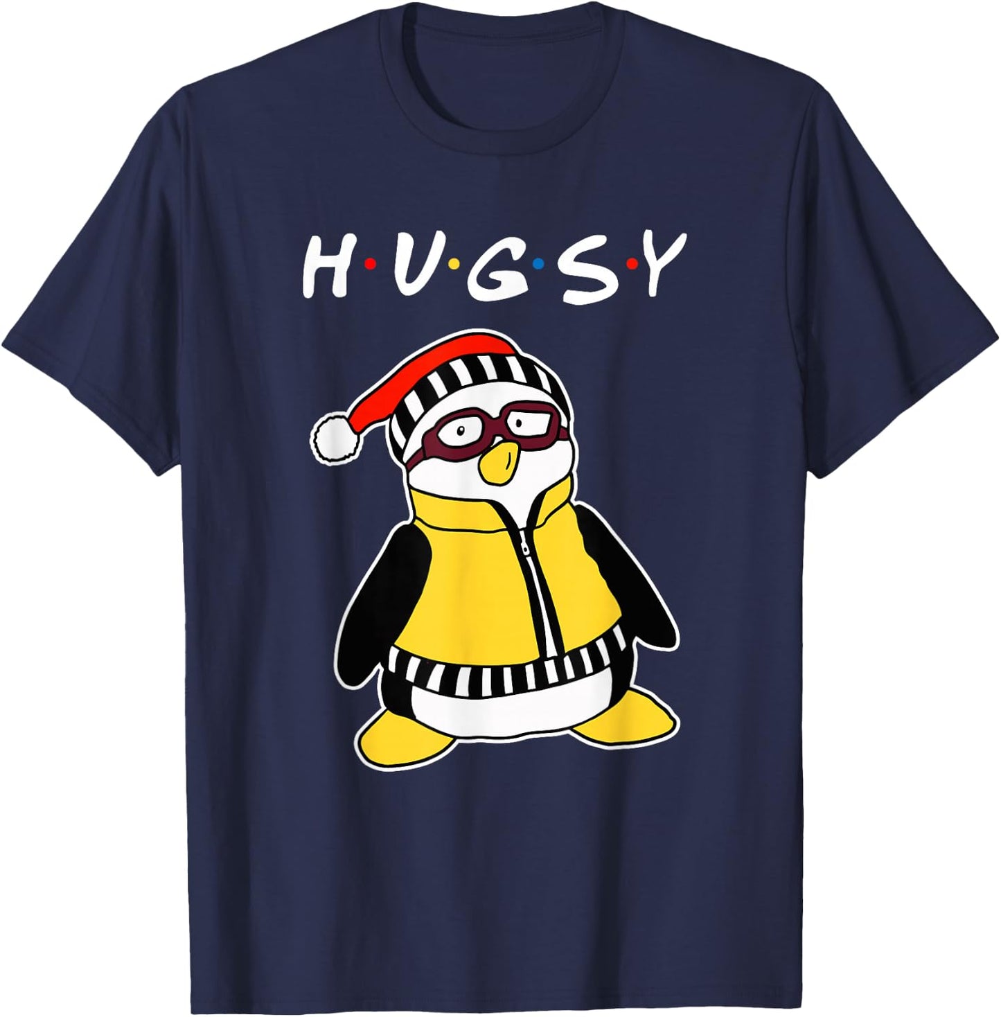Hugsy the penguin T-Shirt - T-Shirt | Navy