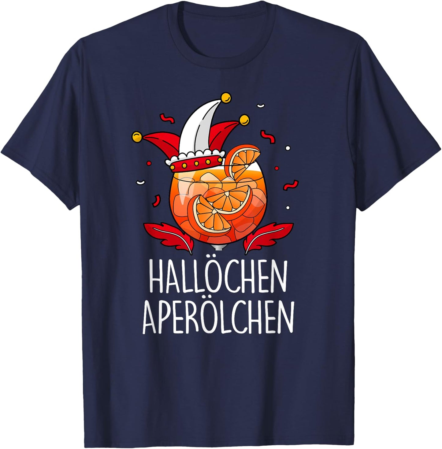 HALLÖCHEN APERÖLCHEN X Köln Carnival Fancy Dress Spray Costume , black T-Shirt - T-Shirt | Navy