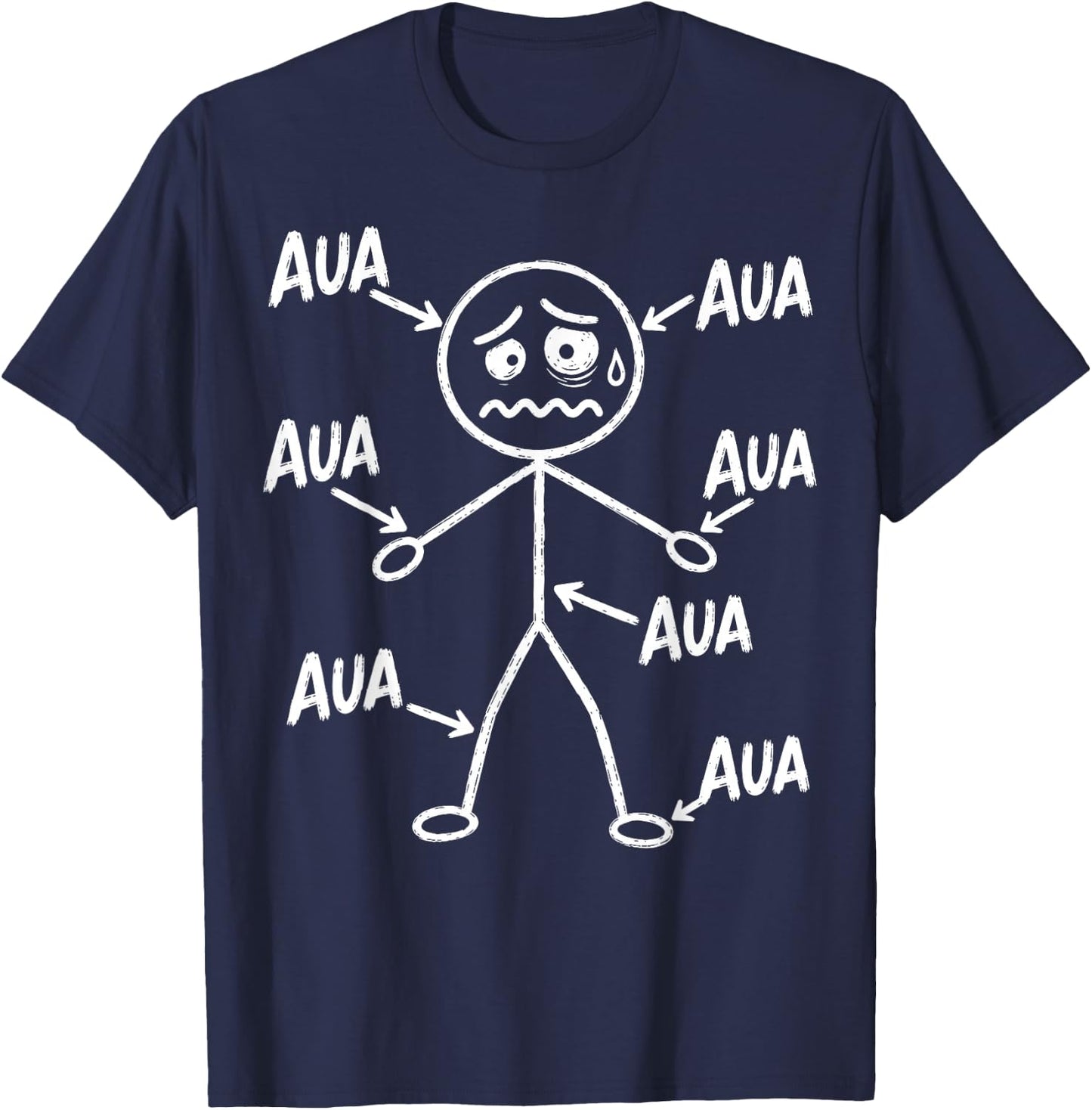 Aua Au Dem Alter entsprechen guter Zustand Lustig Geburtstag T-Shirt - T-Shirt | Navy