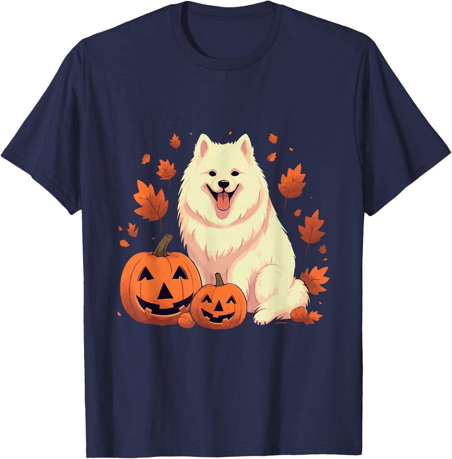 Samoyed Halloween T-Shirt - T-Shirt | Navy