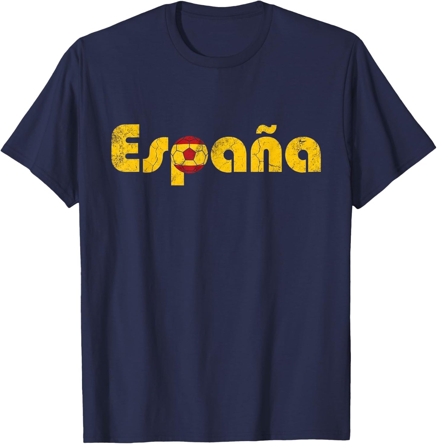 España ESP 26 Fan Vintage Retro Flag T-Shirt - T-Shirt | Navy