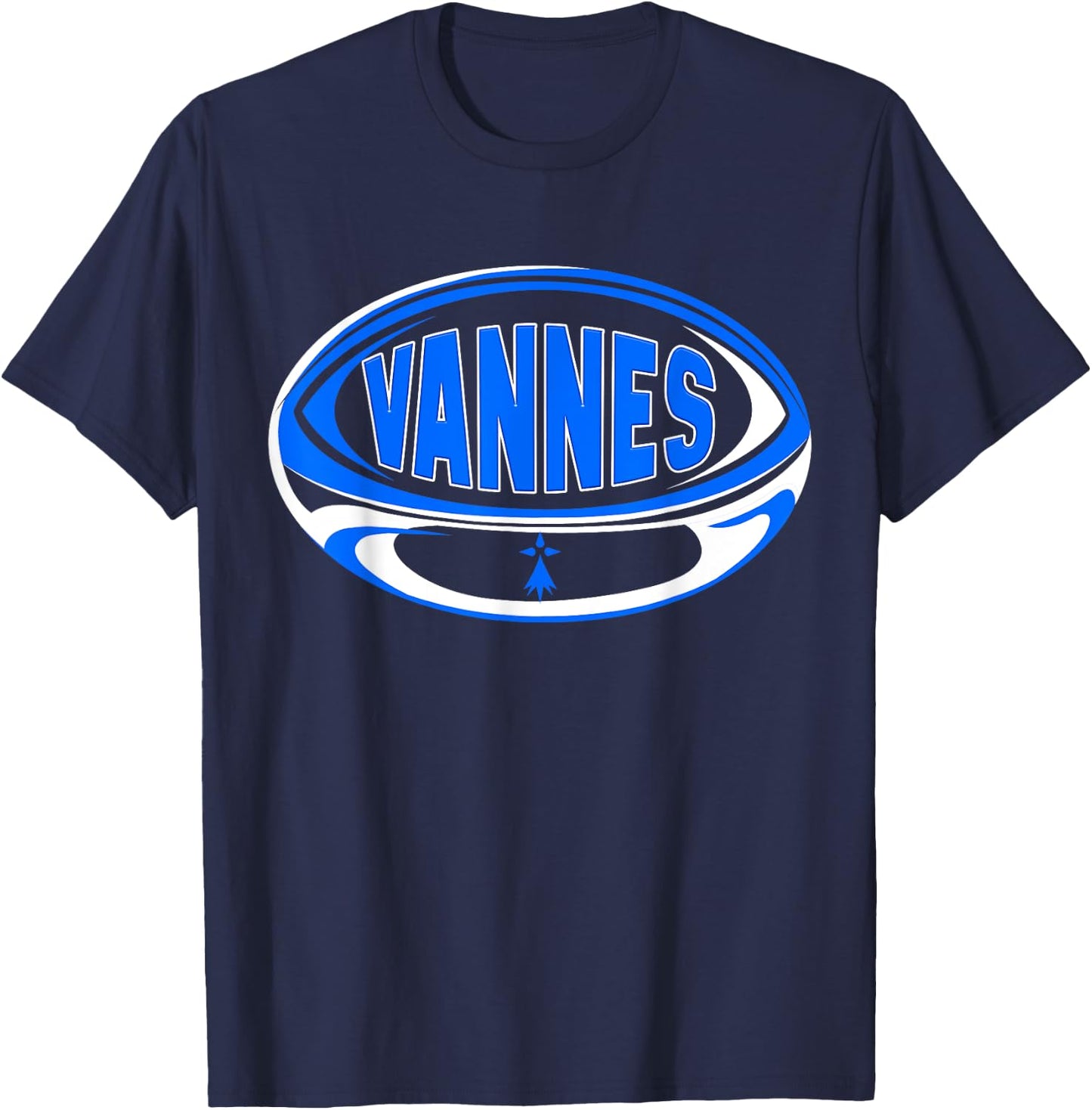 Rugby Valves Breizh Breizh Sport Supporter Man Woman , Black, S T-Shirt - T-Shirt | Navy