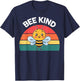 Cute Bee Kind Shirt Kids Boys Girls Women Youth Toddler Bee T-Shirt - T-Shirt | Navy