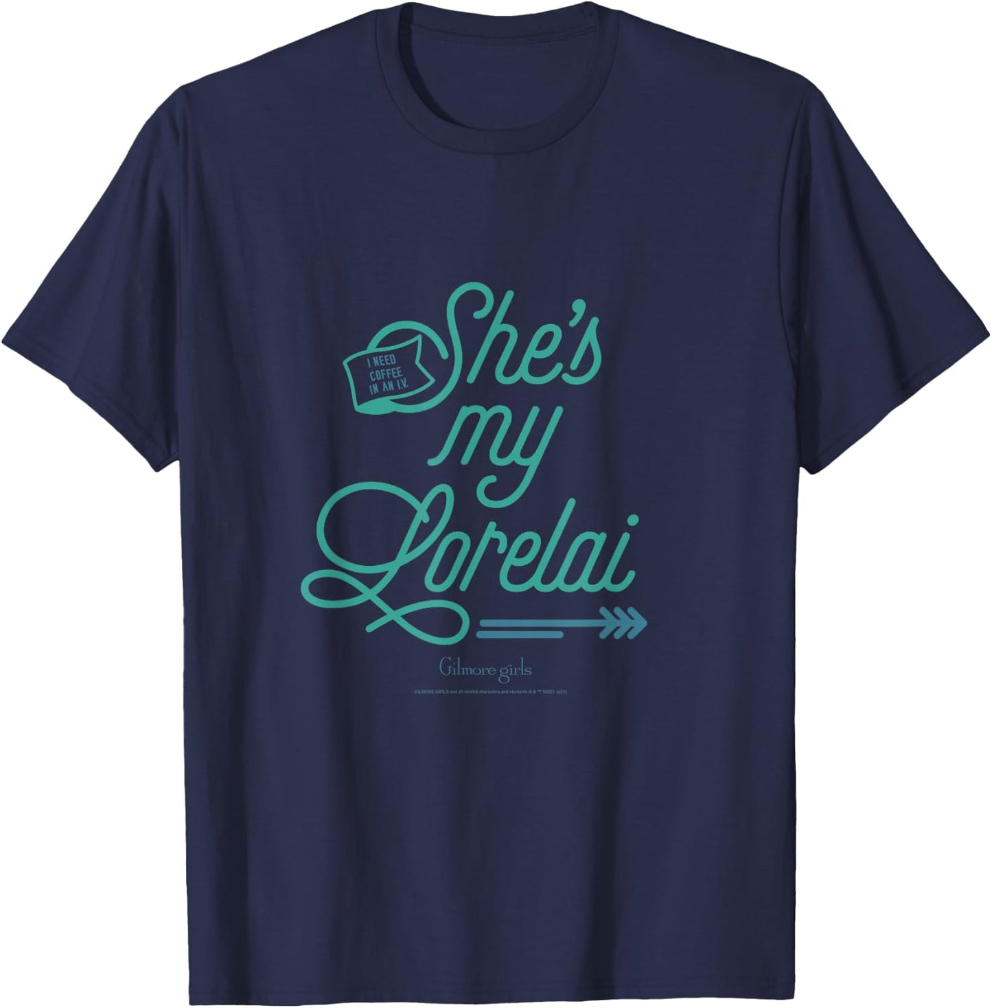 Gilmore Girls She's My Lorelai Retro Lettering TV Show T-Shirt - T-Shirt | Navy