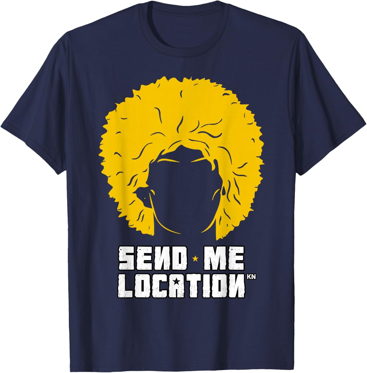 Send Me Location Papakha Hat T-Shirt - T-Shirt | Navy