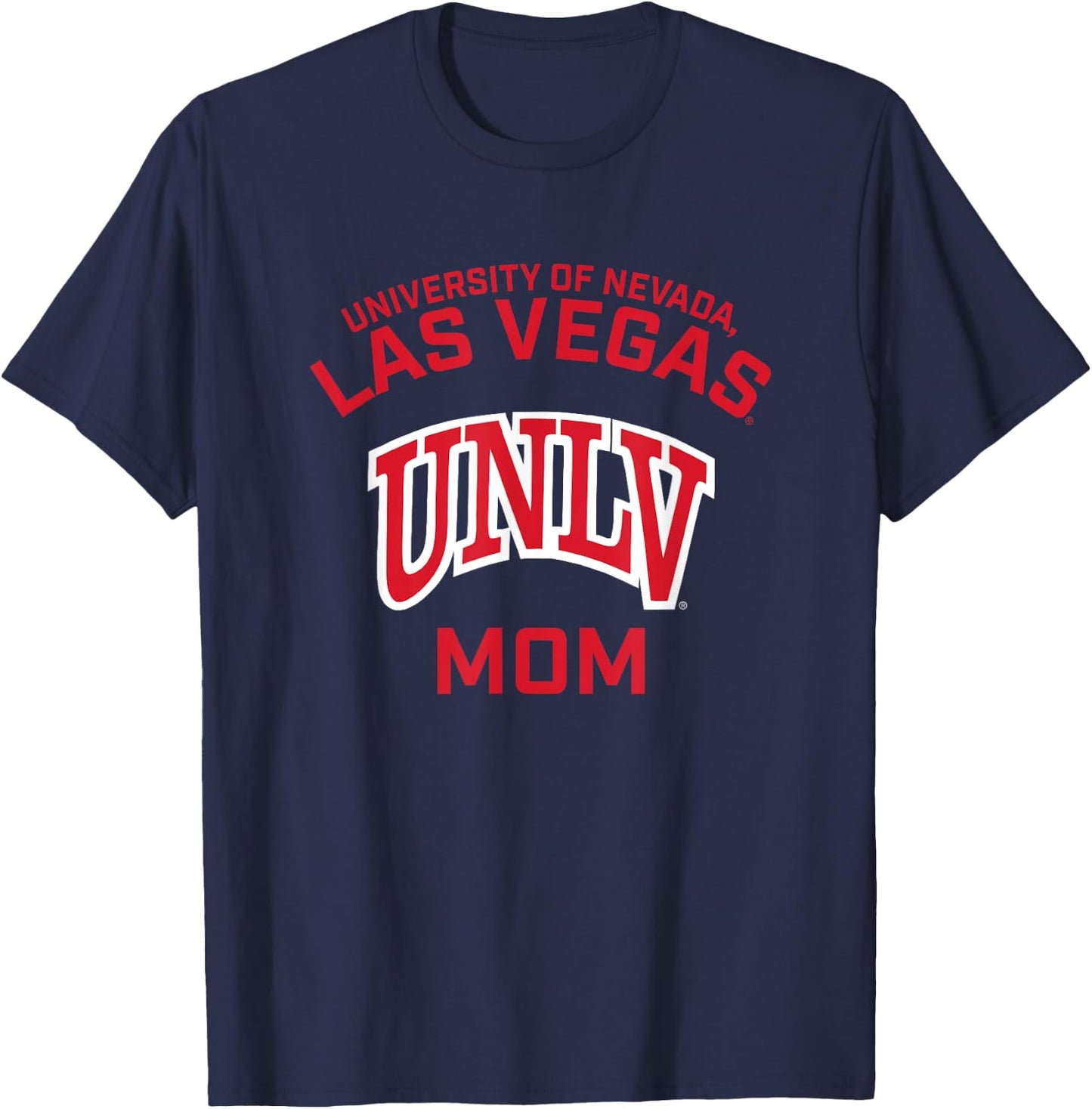 Nevada Las Vegas UNLV Rebels Arched Mom T-Shirt - T-Shirt | Navy