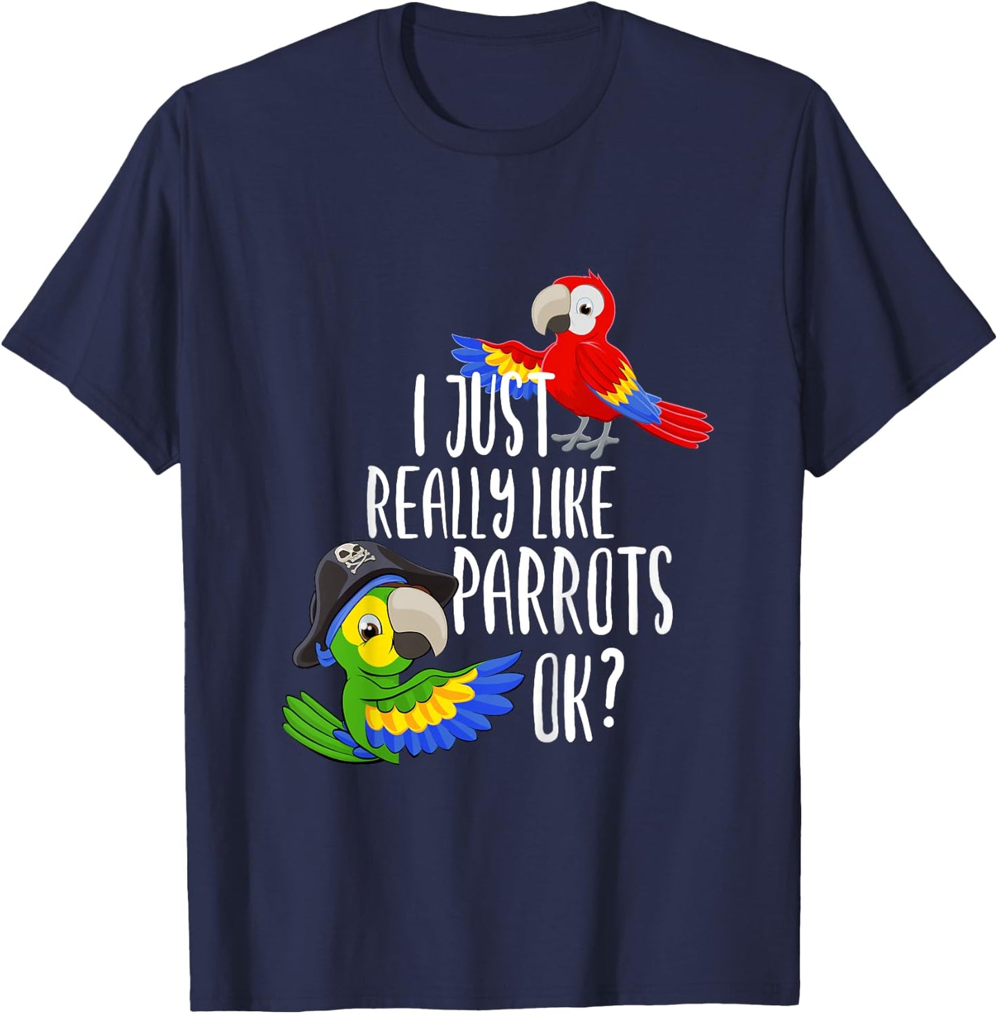 Parrot Gift Parrot Saying Funny Children T-Shirt - T-Shirt | Navy