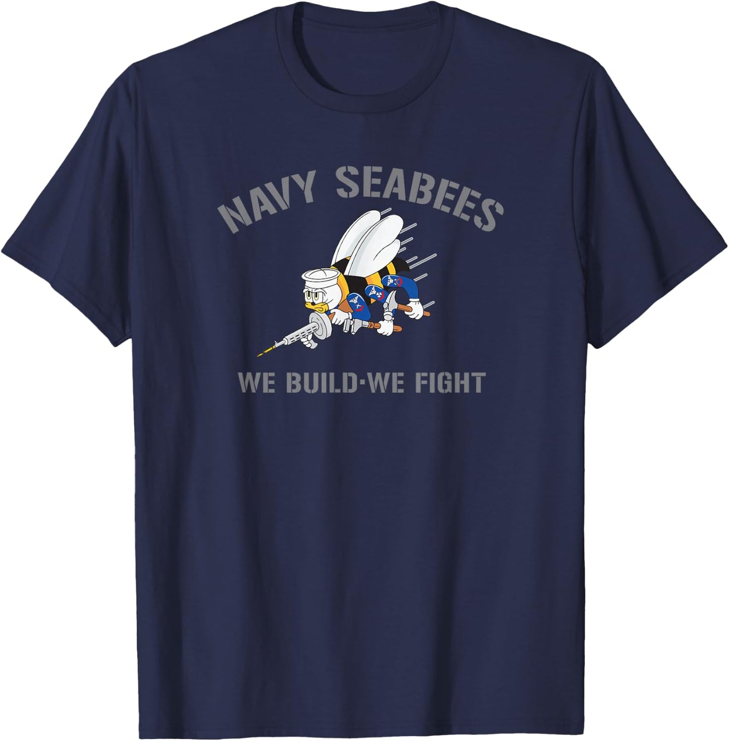 Navy Seabees WE Build - WE Fight T-Shirt - T-Shirt | Navy