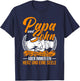 Papa und Sohn Vater Sohn Partner Look Spruch Vatertag T-Shirt - T-Shirt | Navy