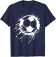 Retro Football Player Football Lover Cool Football , black T-Shirt - T-Shirt | Navy